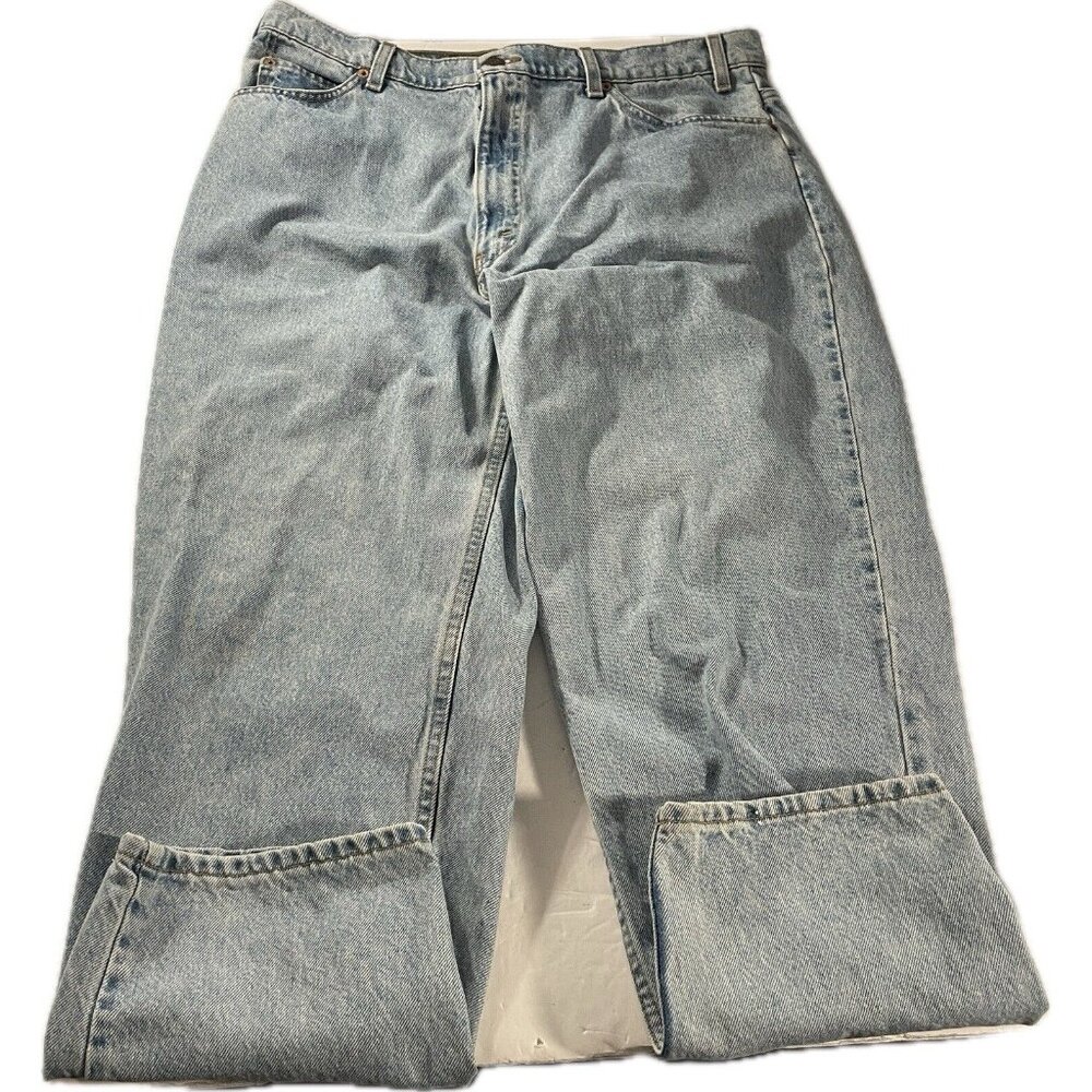 VINTAGE Levis Jeans Men 38x30 Blue 560 Loose Tapered 1990s 90s Orange Tab Grunge - Picture 3 of 16
